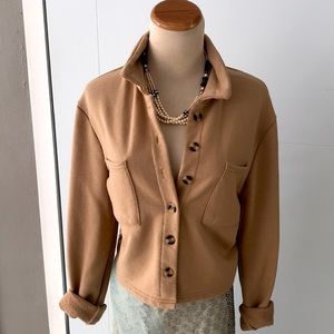 🌸Forever 21 Tan Jacket. Button up /Large